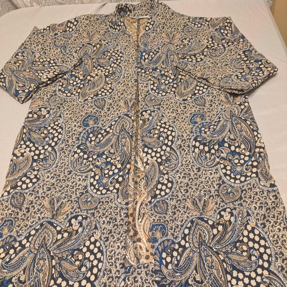 Bryn Walker Oversized Kimono style Jacket Women S Gorgeous Geometric Pattern EUC - Picture 2 of 15